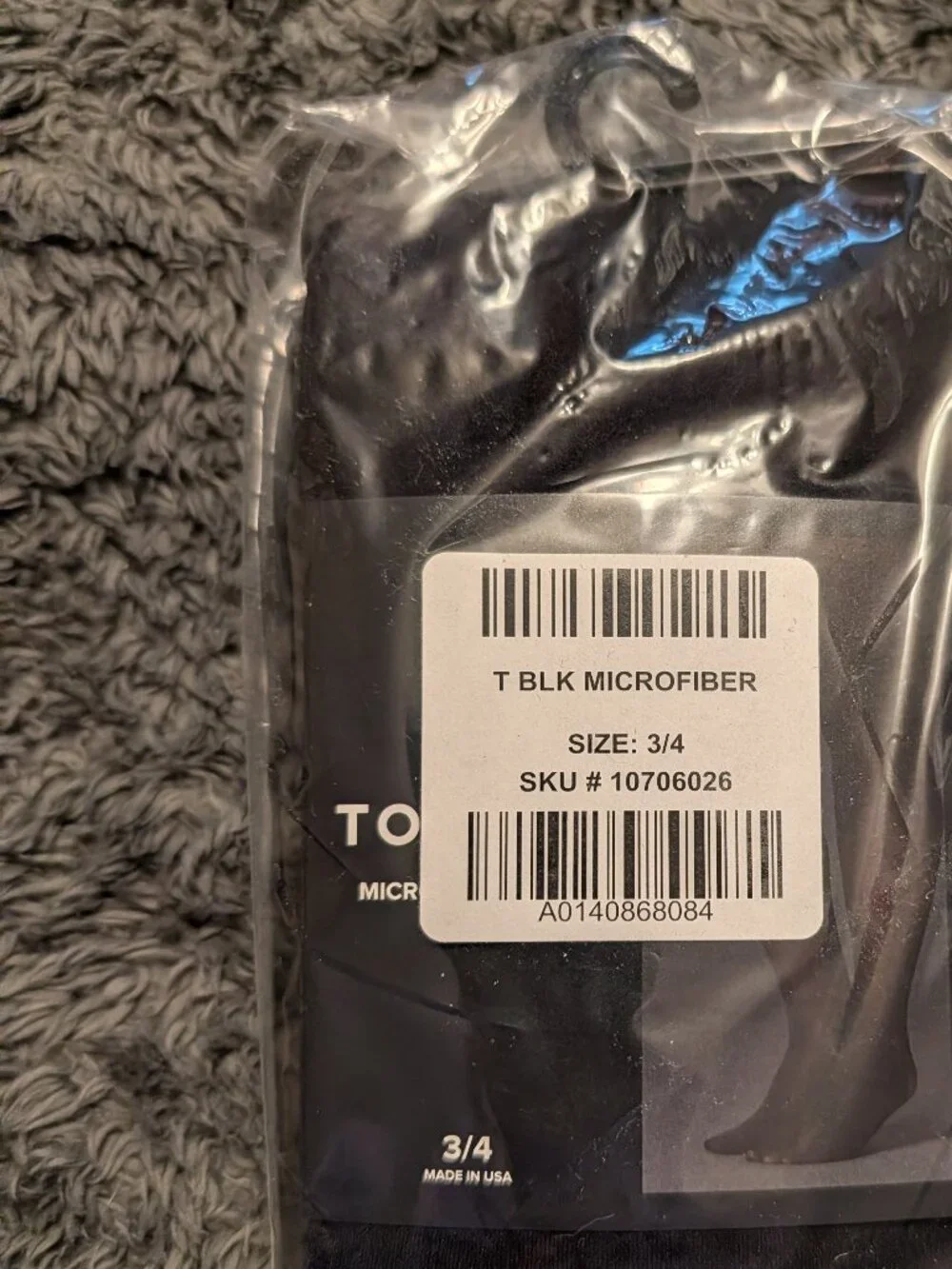 Torrid Black Microfiber Tights ~ 3/4 BNWT